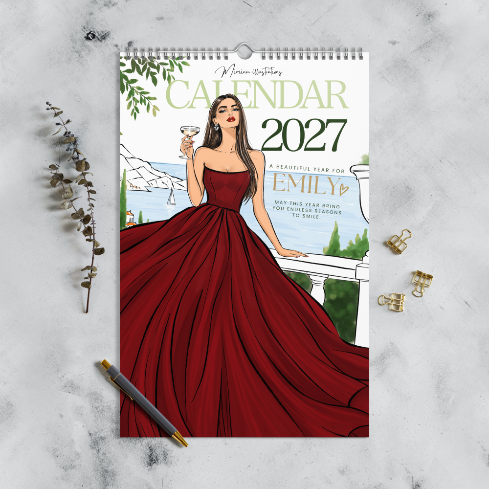 Limited Edition Fashion Wall Calendar 2027