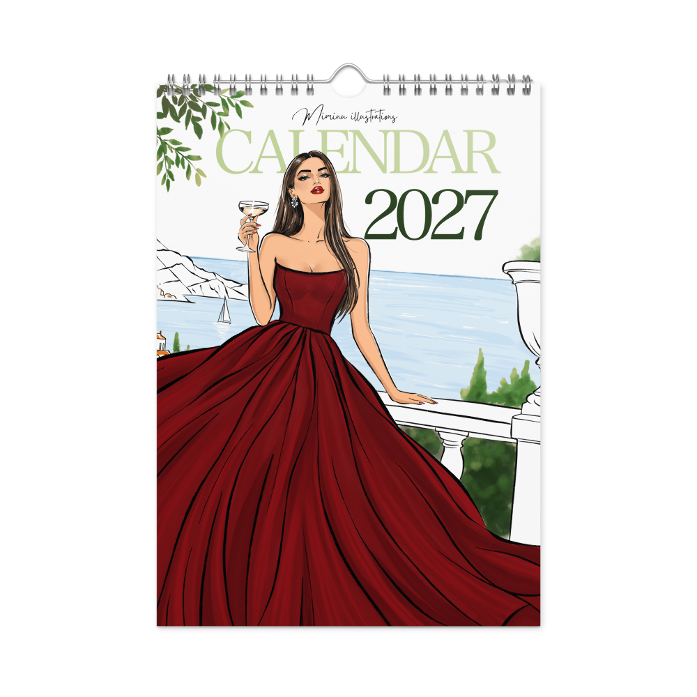 Limited Edition Fashion Wall Calendar 2027