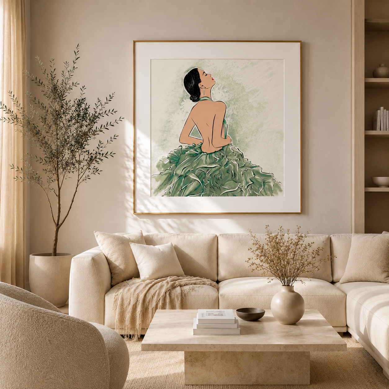 Backless Beauty – Luxury Fashion Wall Art Print